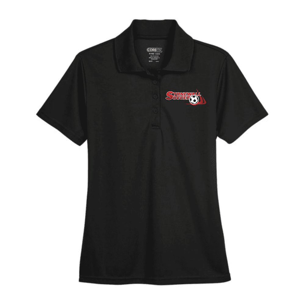 78181 Core365 Ladies' Origin Performance Pique Polo - Black