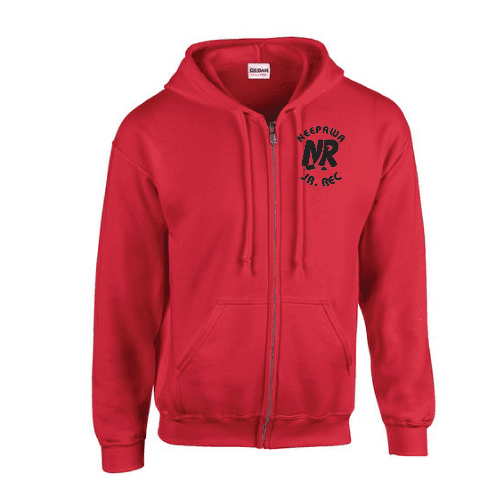 G186 Gildan Heavy Blend 8 oz., 50/50 Full-Zip Hooded Sweatshirt - Red