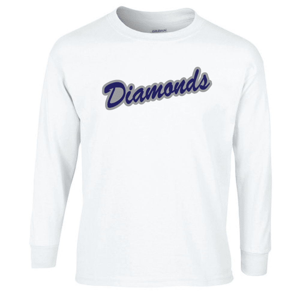 G240 Gildan Ultra Cotton Long Sleeve T-Shirt - White