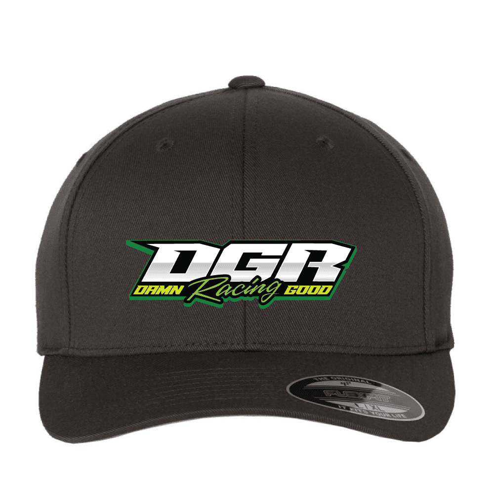 6277 Flexfit Wooly 6 Panel Cap - Black (Geen Logo)