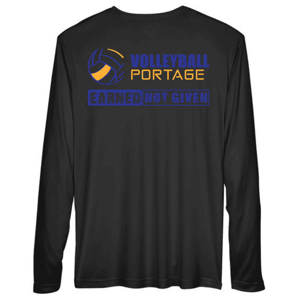 TT11L Team 365 Performance Long Sleeve Shirt - Black - Image 2