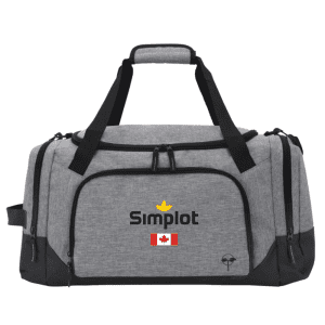 BG378 Earth Trendz 44L rPET White Water Duffel Bag - Grey