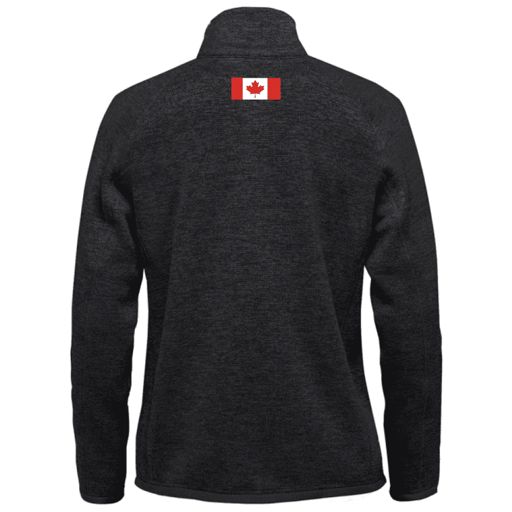 FHZ-1W Stormtech Women's Avalante Full Zip Fleece Jacket - Black Heather - Image 2