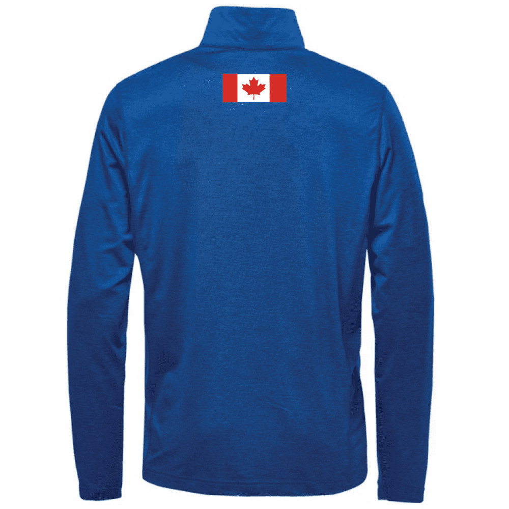 HXR-1W Stormtech Women's Milano 1/4 Zip Pullover - Classic Blue Heather - Image 2